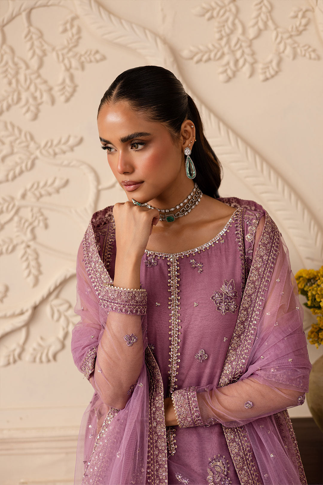 Elegant Pakistani designer wear by Batik UAE for South Asian women, teens, and adults. Featuring intricate embroidery, premium fabrics, and timeless craftsmanship. Available in multiple sizes — Small, Medium, Large, and Extra Large — perfect for every occasion and body type. Fashion UAE meets Desi elegance with Batik’s signature designs.