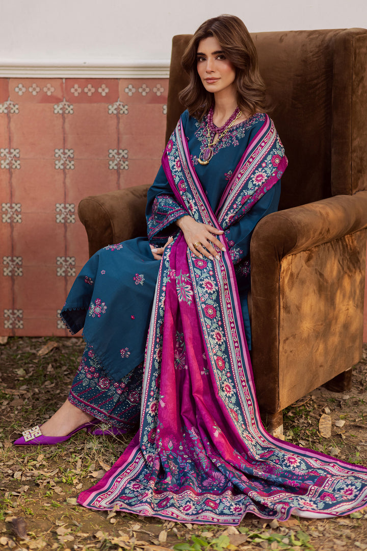 A winter-ready South Asian khaddar suit inspired by Pakistani and Indian festive dressing; suited for weddings, Eid and cozy casual days.