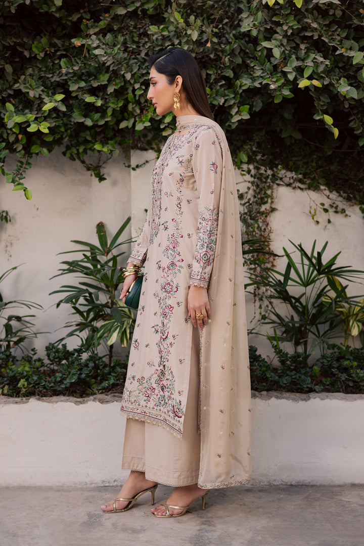 Nehar 3Pc - Festive Embroidered Lawn