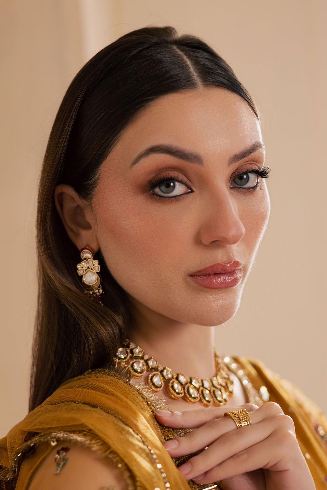 Noura 3Pc - Embroidered Luxe Pret