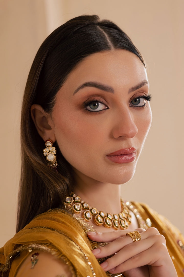 Noura 3Pc - Embroidered Luxe Pret