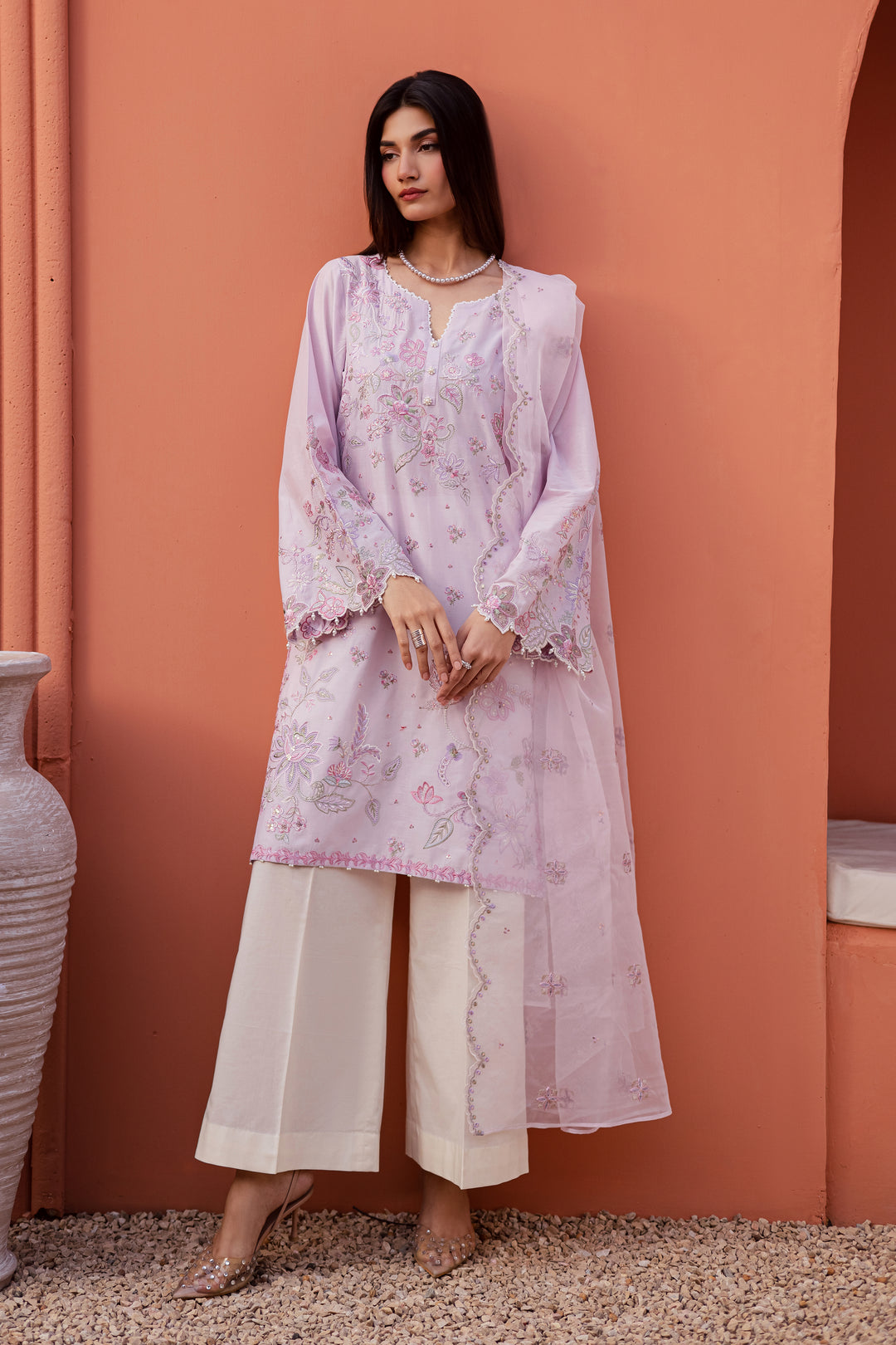 Nysa 3Pc - Festive Embroidered Lawn
