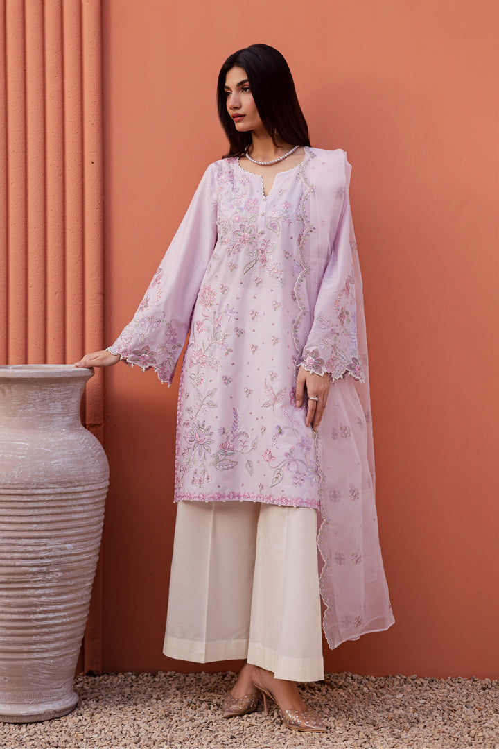 Nysa 3Pc - Festive Embroidered Lawn