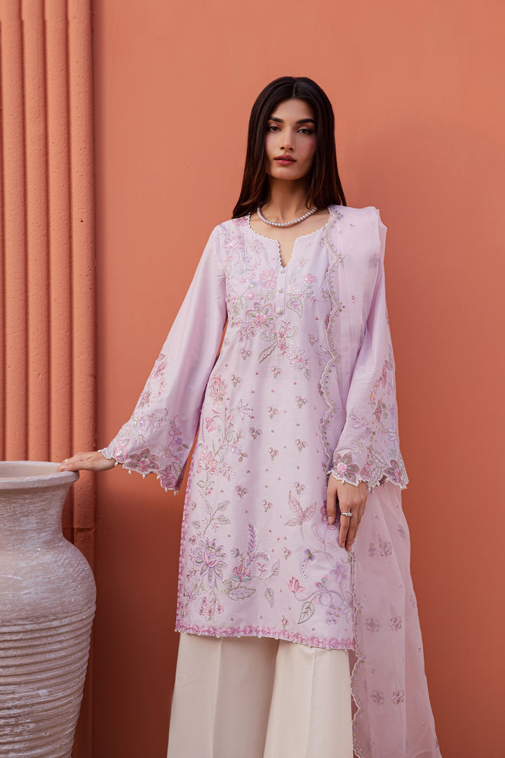 Nysa 3Pc - Festive Embroidered Lawn
