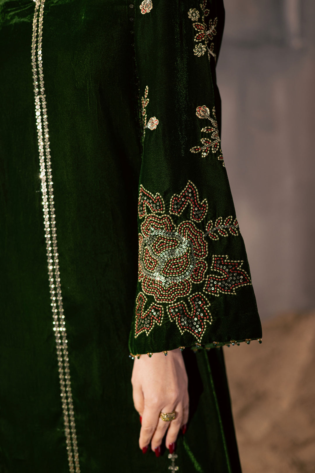 Olive Dew 2Pc - Velvet Luxe Pret