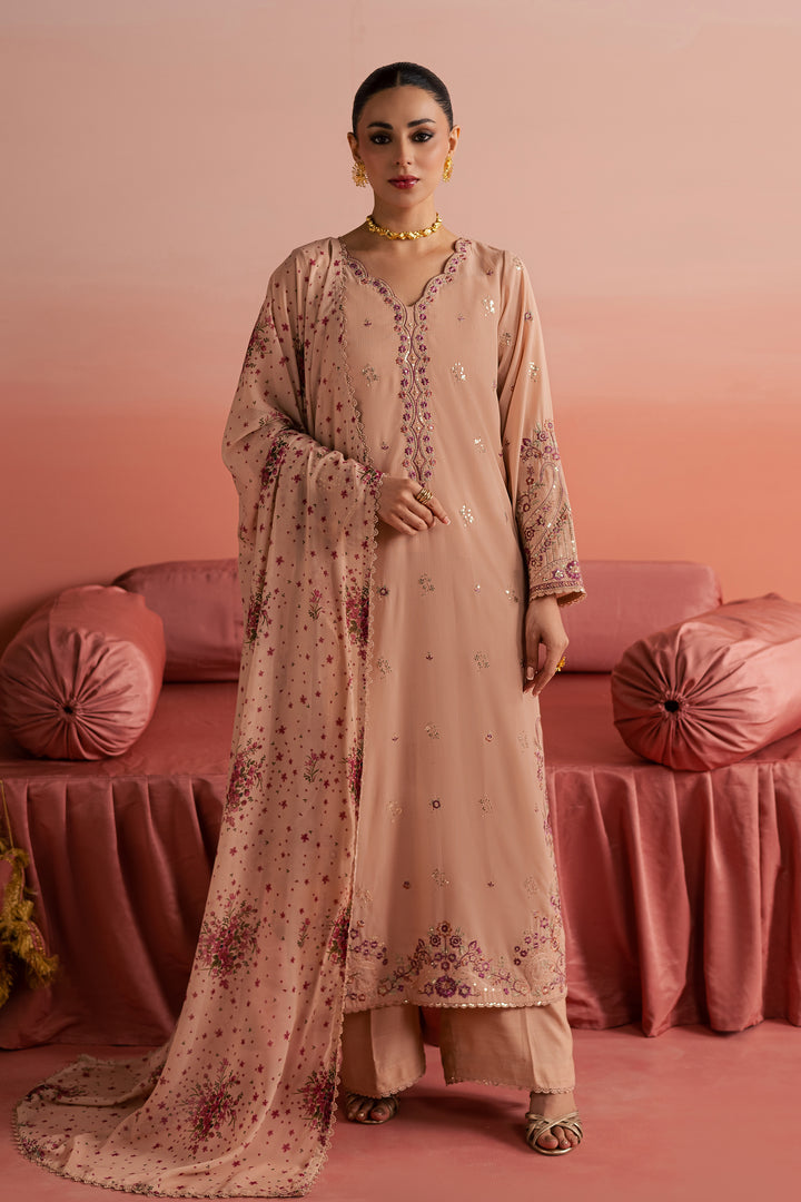 Peach Reem 3Pc - Festive Luxe Pret