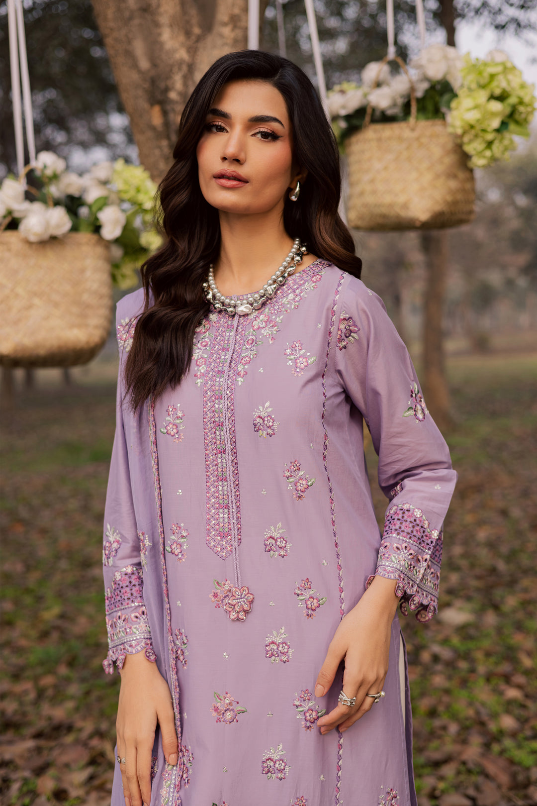 Periwinkle 3Pc - Festive Embroidered Lawn