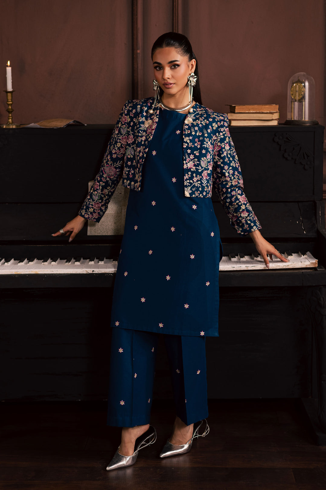  Purkashish 3Pc - Embroidered Khaddar Dress BATIK WINTER PRET 2025  BATIK   XS / Blue / Khaddar-S / Blue / Khaddar-M / Blue / Khaddar-L / Blue / Khaddar-XL / Blue / Khaddar