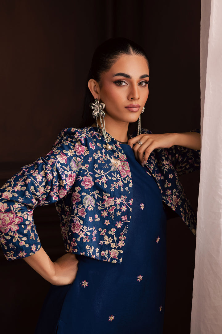  Purkashish 3Pc - Embroidered Khaddar Dress BATIK WINTER PRET 2025  BATIK   XS / Blue / Khaddar-S / Blue / Khaddar-M / Blue / Khaddar-L / Blue / Khaddar-XL / Blue / Khaddar