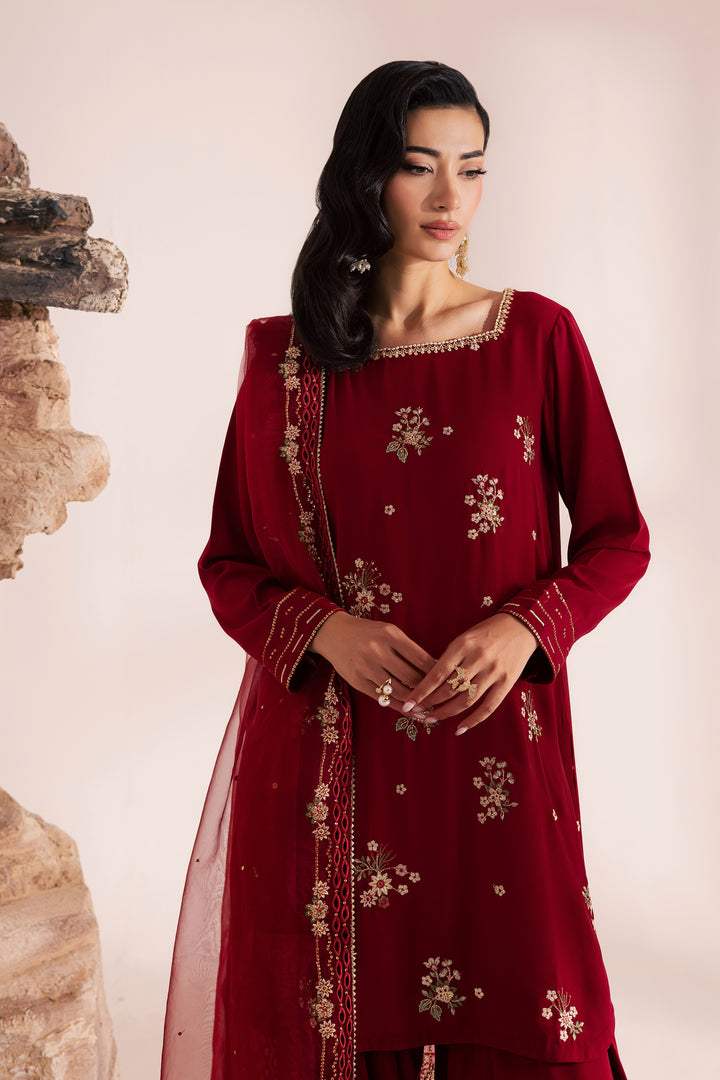 Red Aria 3Pc - Festive Luxe Pret