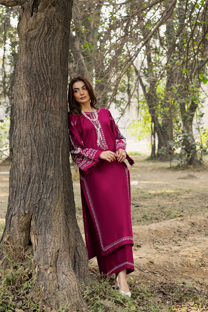 Sahara 2Pc - Embroidered Khaddar Dress