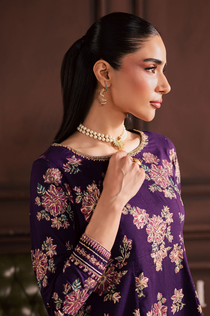 Sangria 2Pc - Embroidered Khaddar Dress