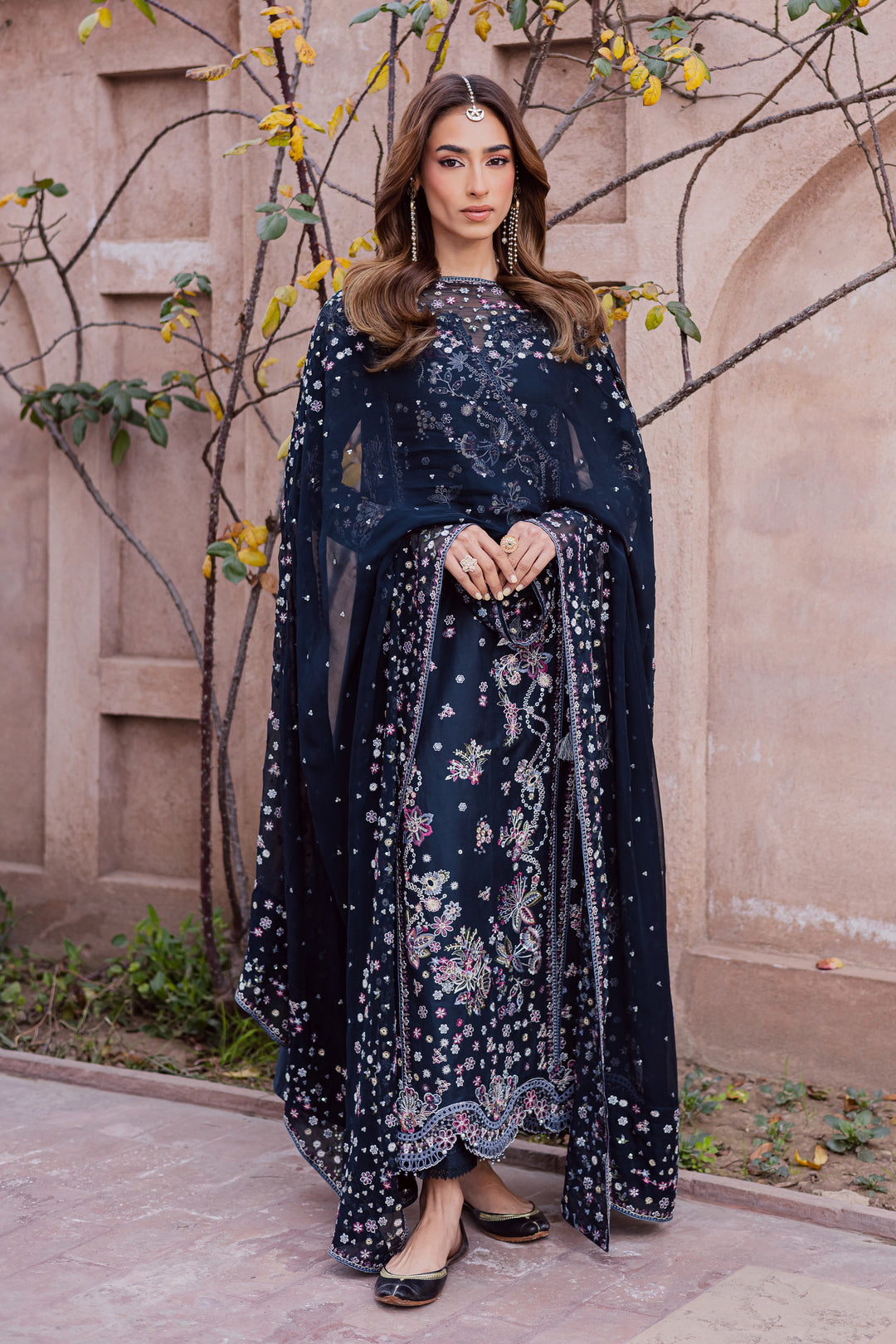 Sappo 3Pc - Festive Embroidered Lawn