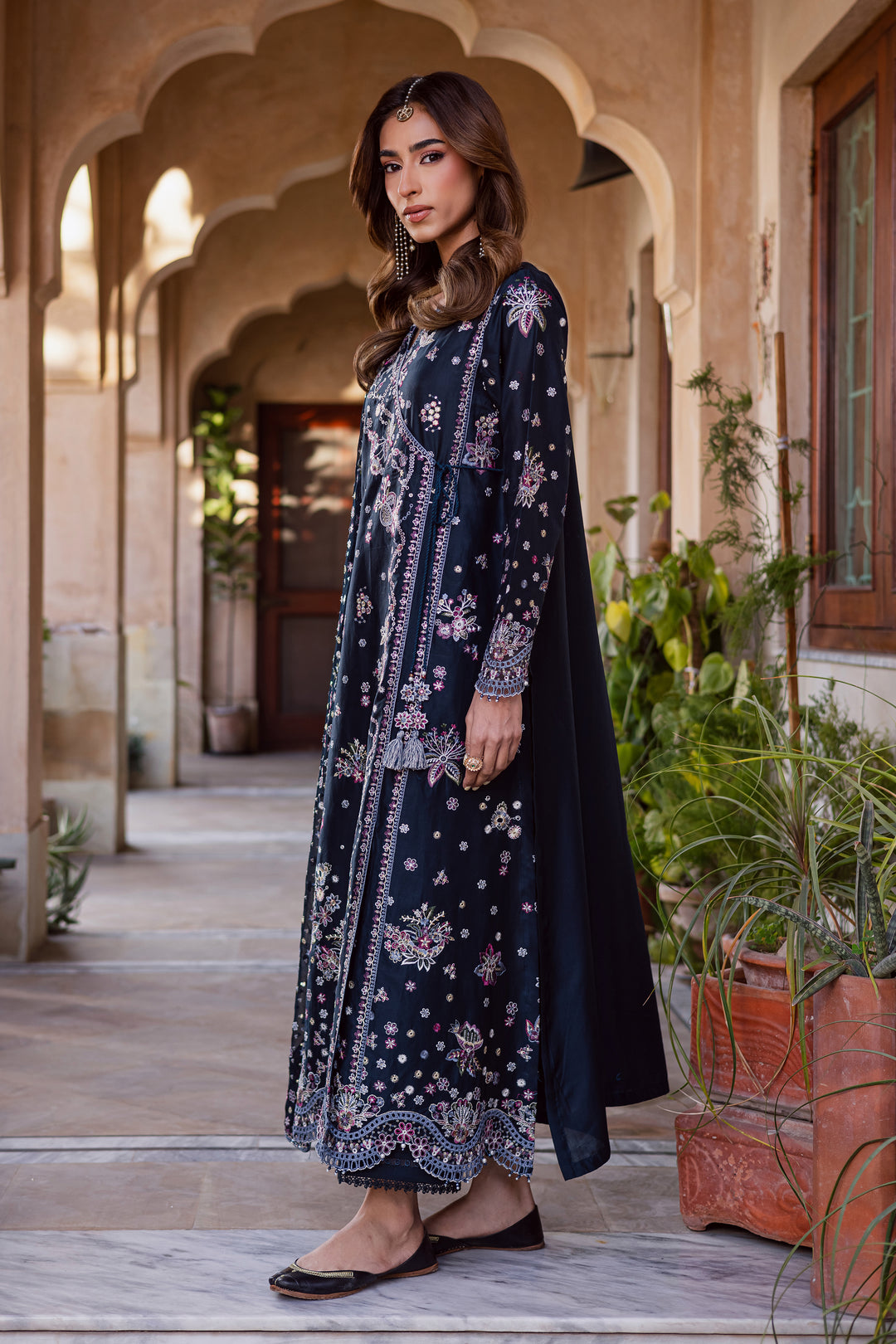 Sappo 3Pc - Festive Embroidered Lawn