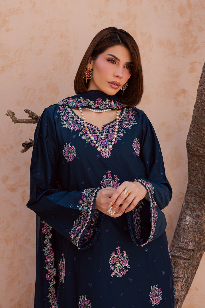 Serelis 3Pc - Festive Embroidered Lawn