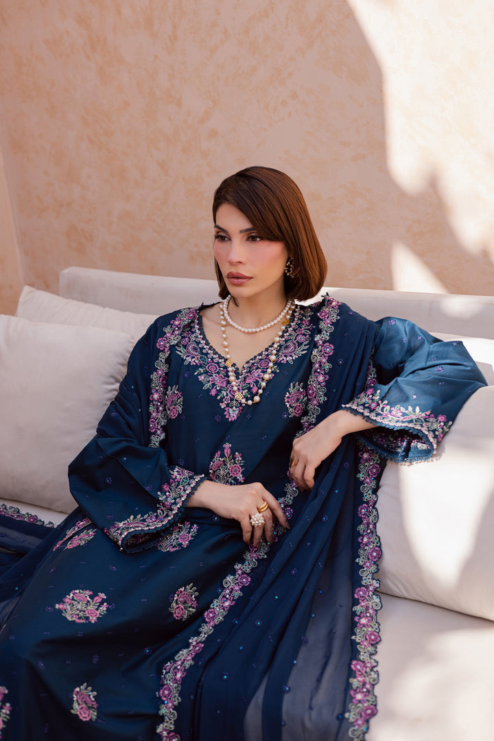 Serelis 3Pc - Festive Embroidered Lawn