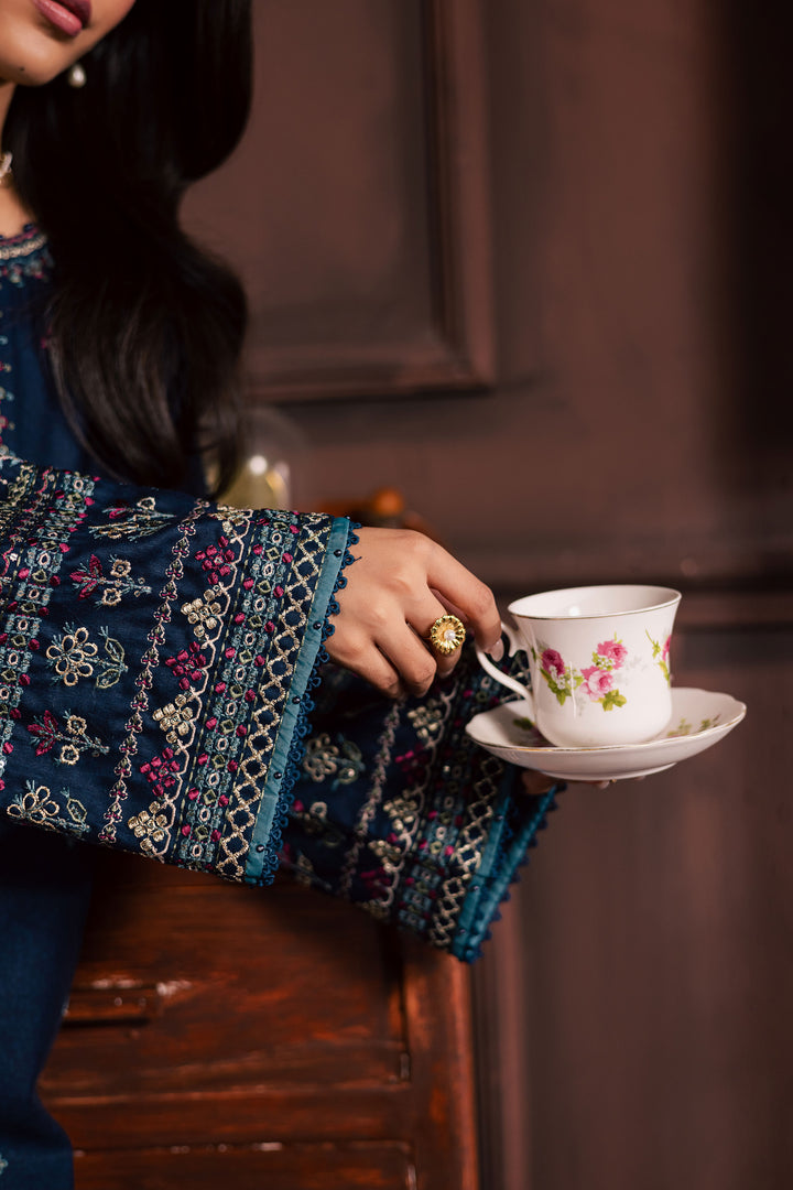 Shajjar 2Pc - Embroidered Karandi Dress