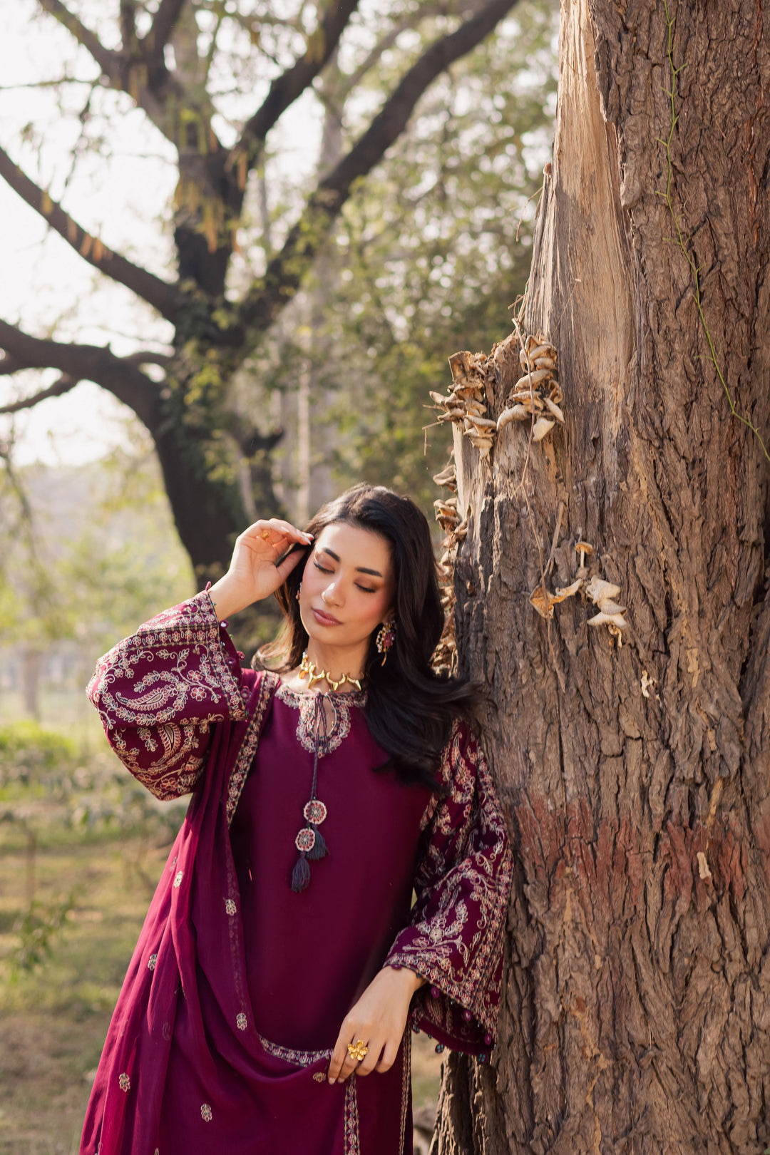 Sheharbano 3Pc - Embroidered Khaddar Dress