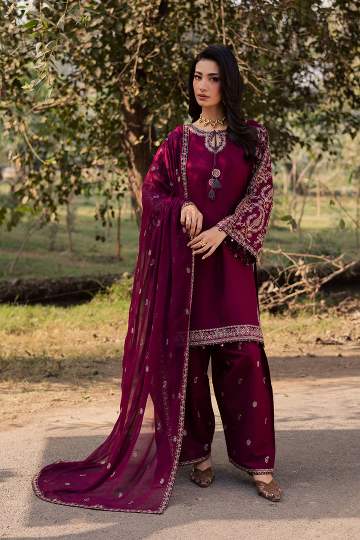Sheharbano 3Pc - Embroidered Khaddar Dress