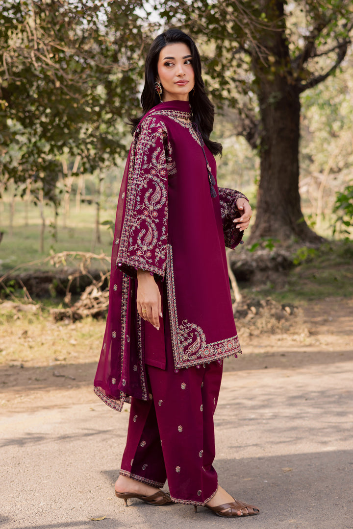 Sheharbano 3Pc - Embroidered Khaddar Dress
