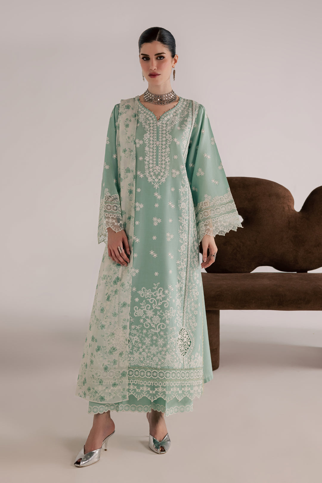 army green short dress Green Casual Wear Bandhani Batik Printed Cotton Patiala Dress Material
