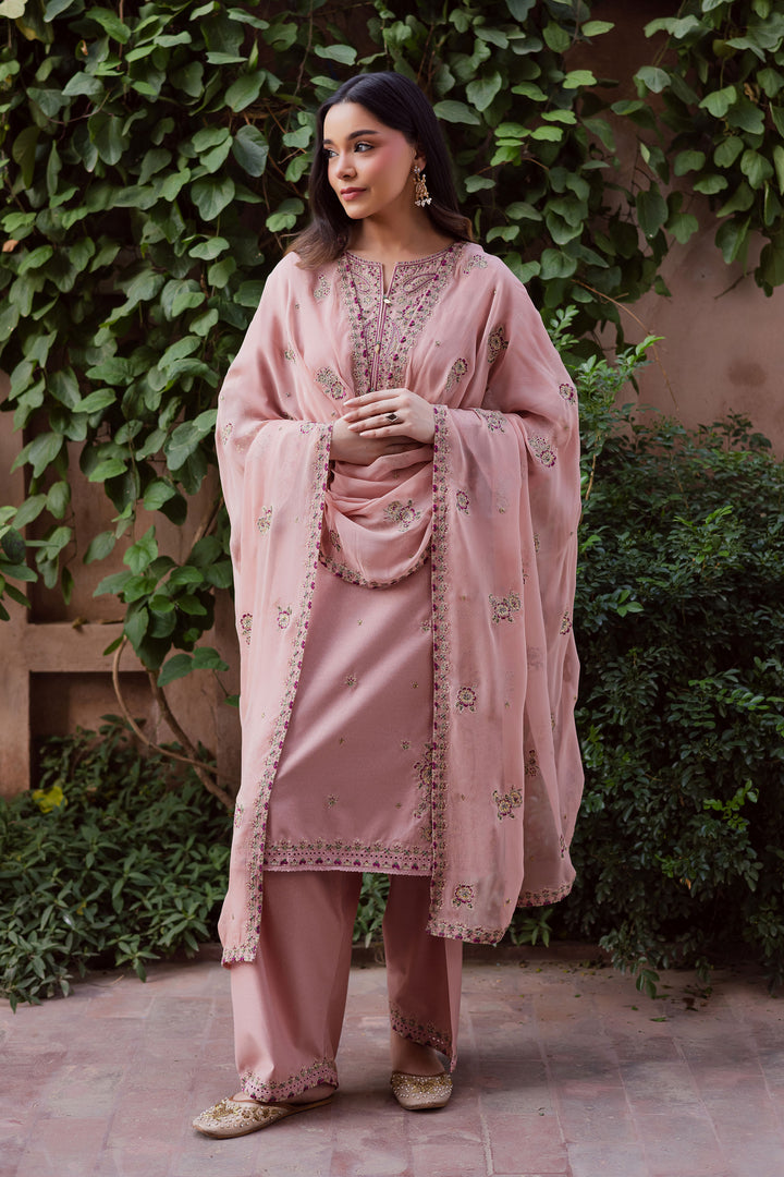 Taffy Arzu 3Pc - Embroidered Karandi Dress