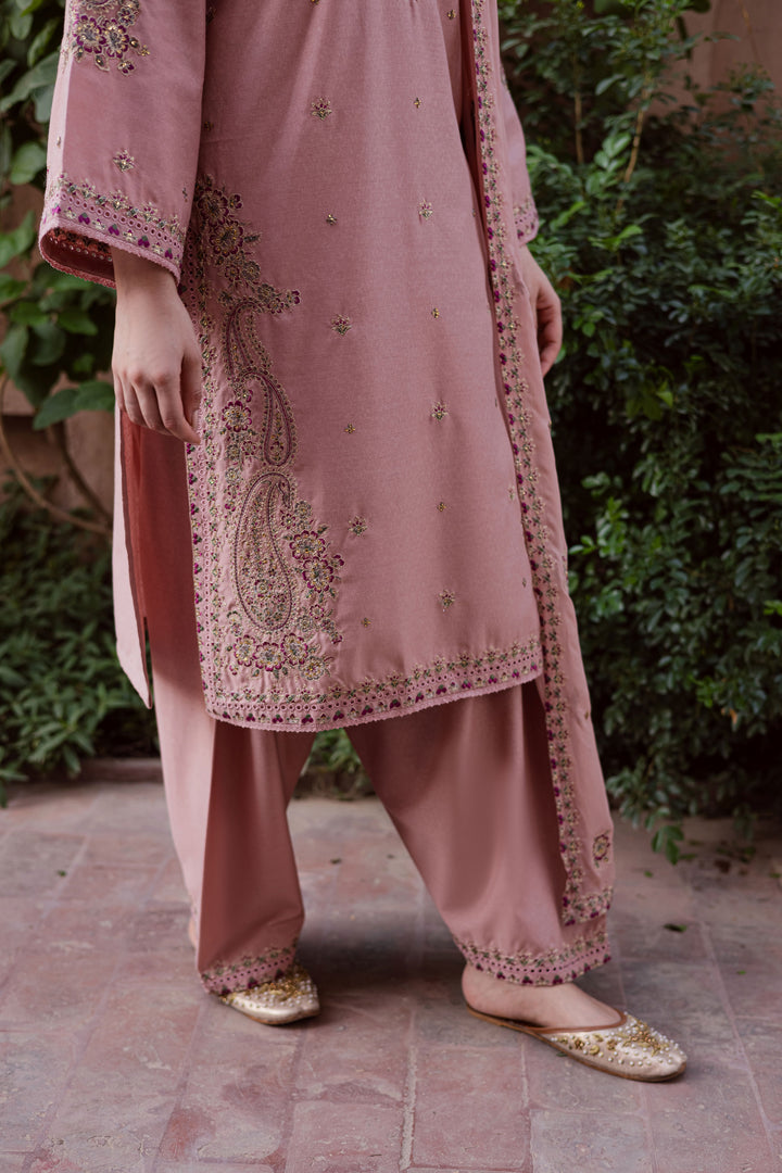 Taffy Arzu 3Pc - Embroidered Karandi Dress