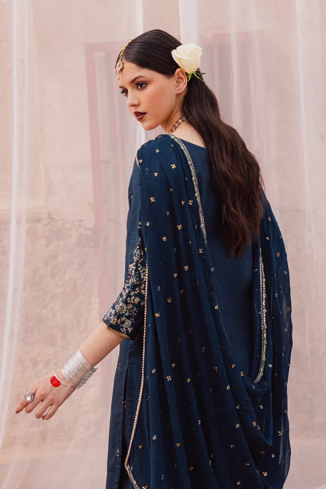 Teal Amaya 3Pc - Festive Luxe Pret