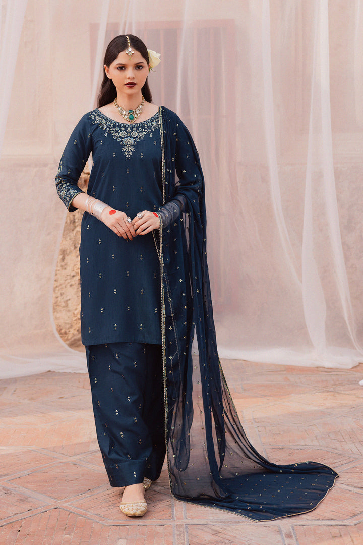 Teal Amaya 3Pc - Festive Luxe Pret