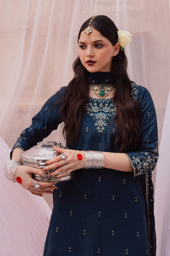 Teal Amaya 3Pc - Festive Luxe Pret