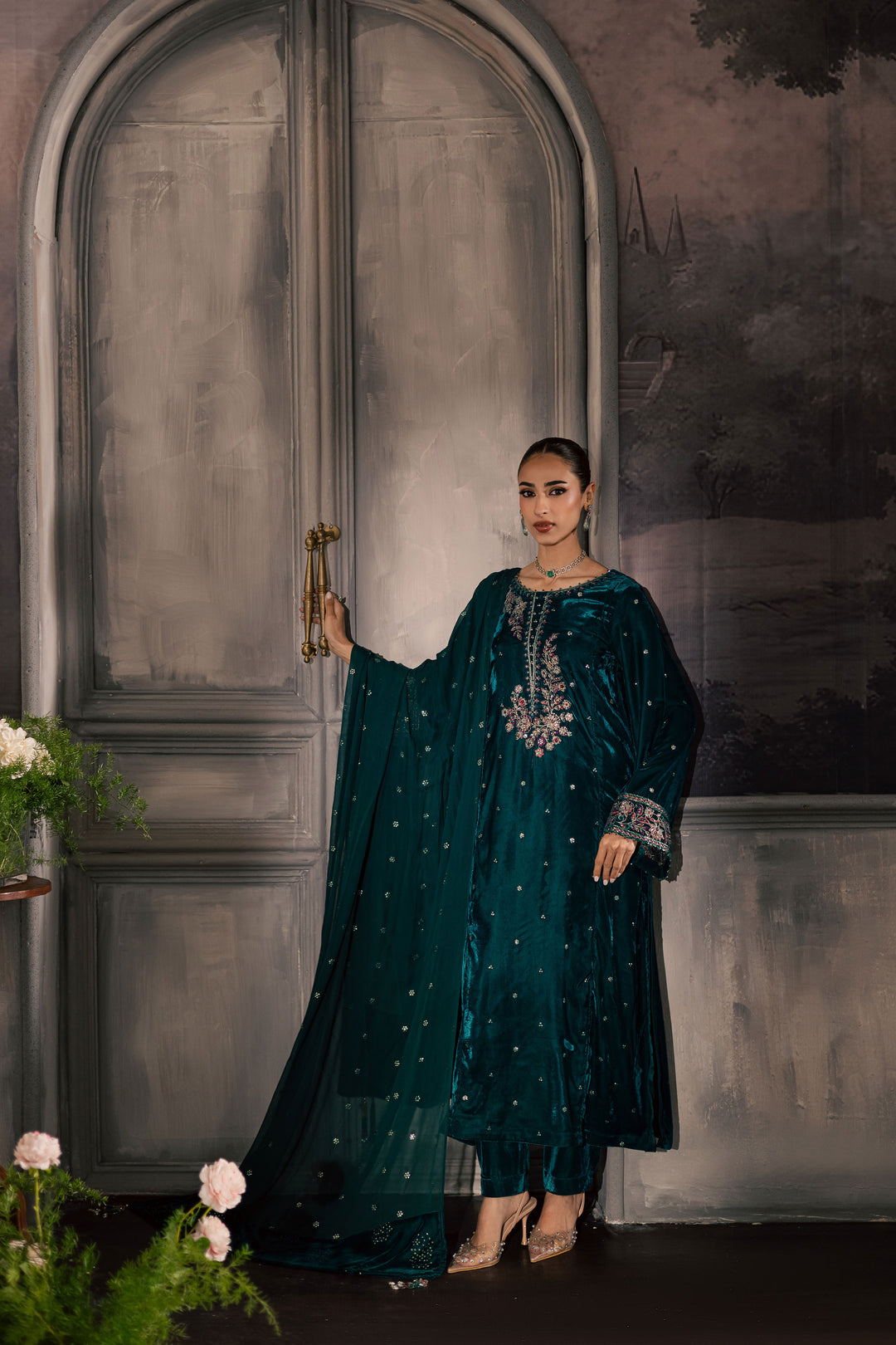 Turquoise 3Pc - Velvet Luxe Pret