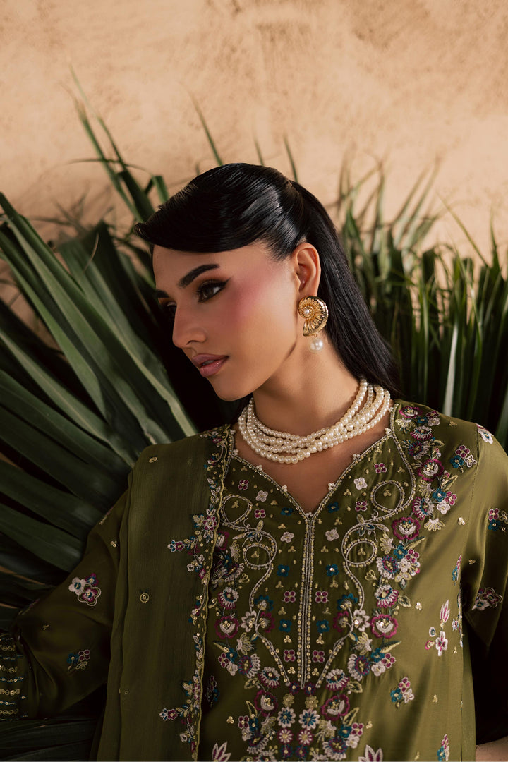 Meshal 3Pc - Embroidered Festive Pret