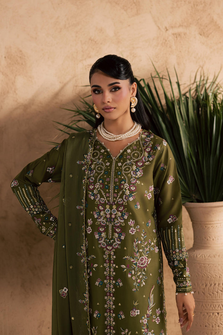 Meshal 3Pc - Embroidered Festive Pret