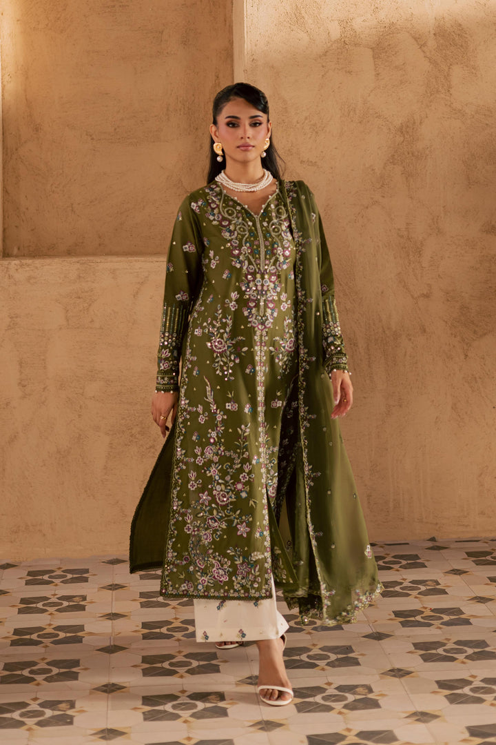 Meshal 3Pc - Embroidered Festive Pret