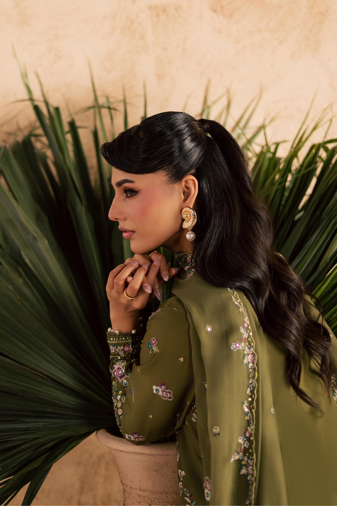 Meshal 3Pc - Embroidered Festive Pret