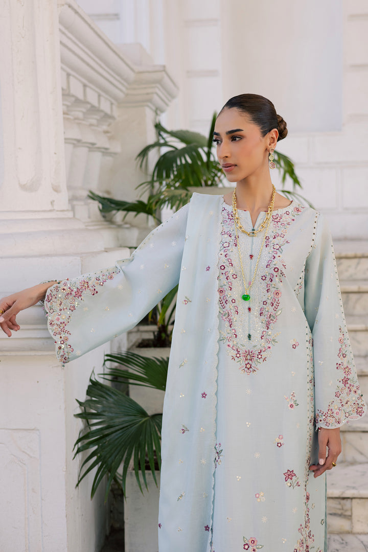 Asmaar 3Pc - Festive Embroidered Lawn
