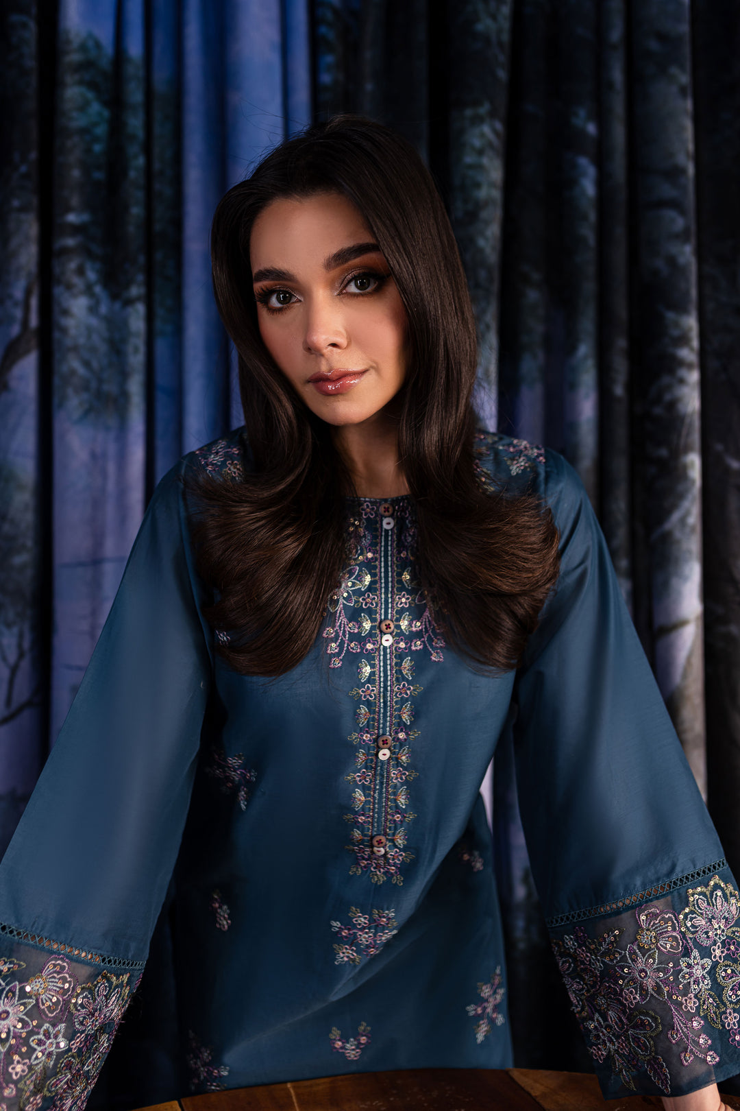 Zoe 2Pc - Embroidered Lawn Dress