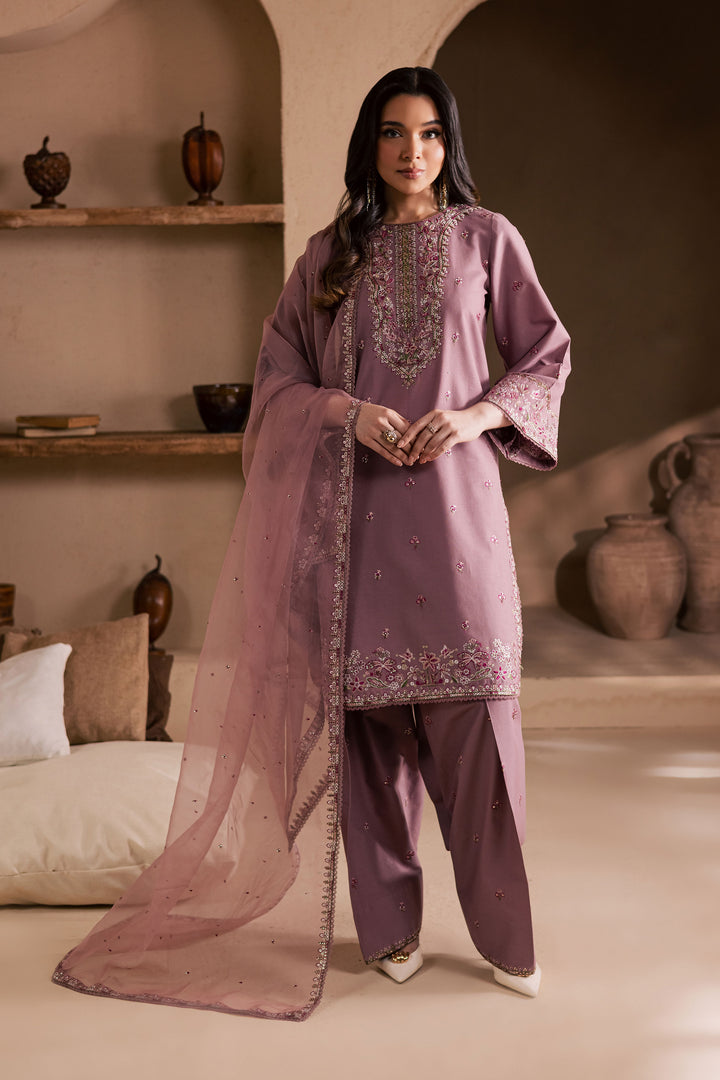 Tea Alyssa 3Pc - Embroidered Khaddar Dress