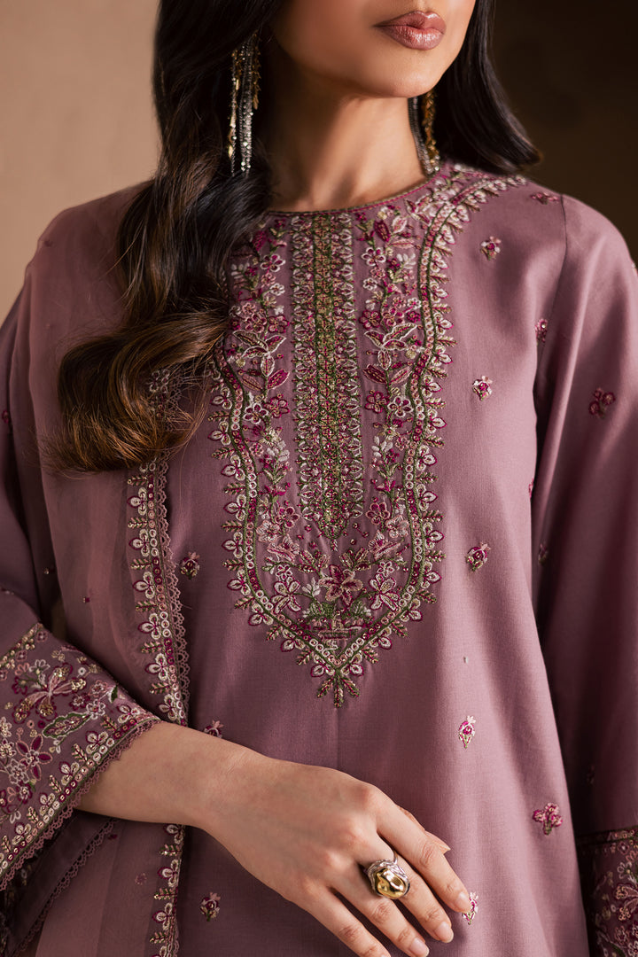 Tea Alyssa 3Pc - Embroidered Khaddar Dress