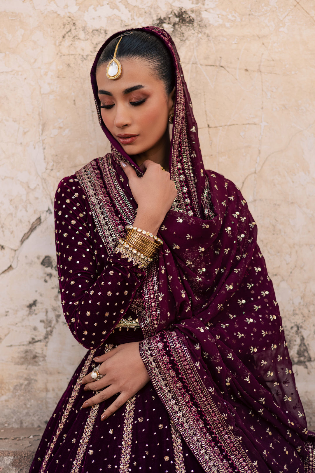 Aroos e Laal 3Pc - Bridal Dress