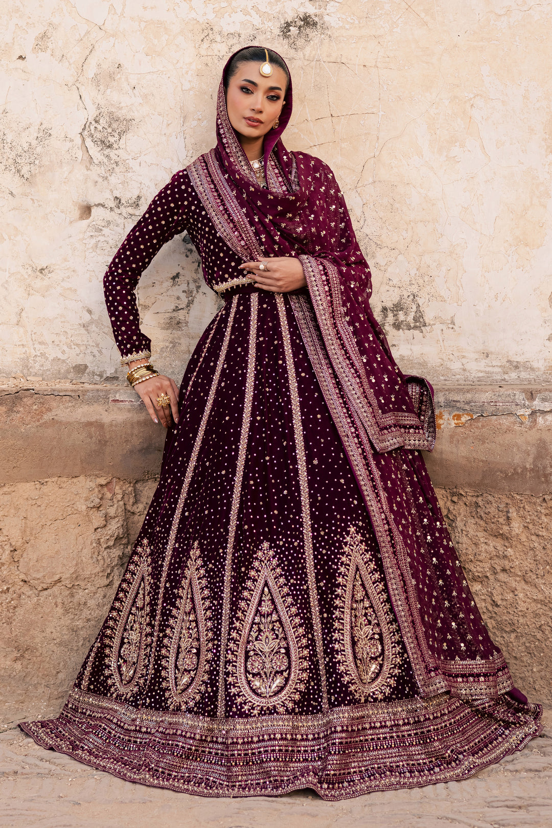 Aroos e Laal 3Pc - Bridal Dress