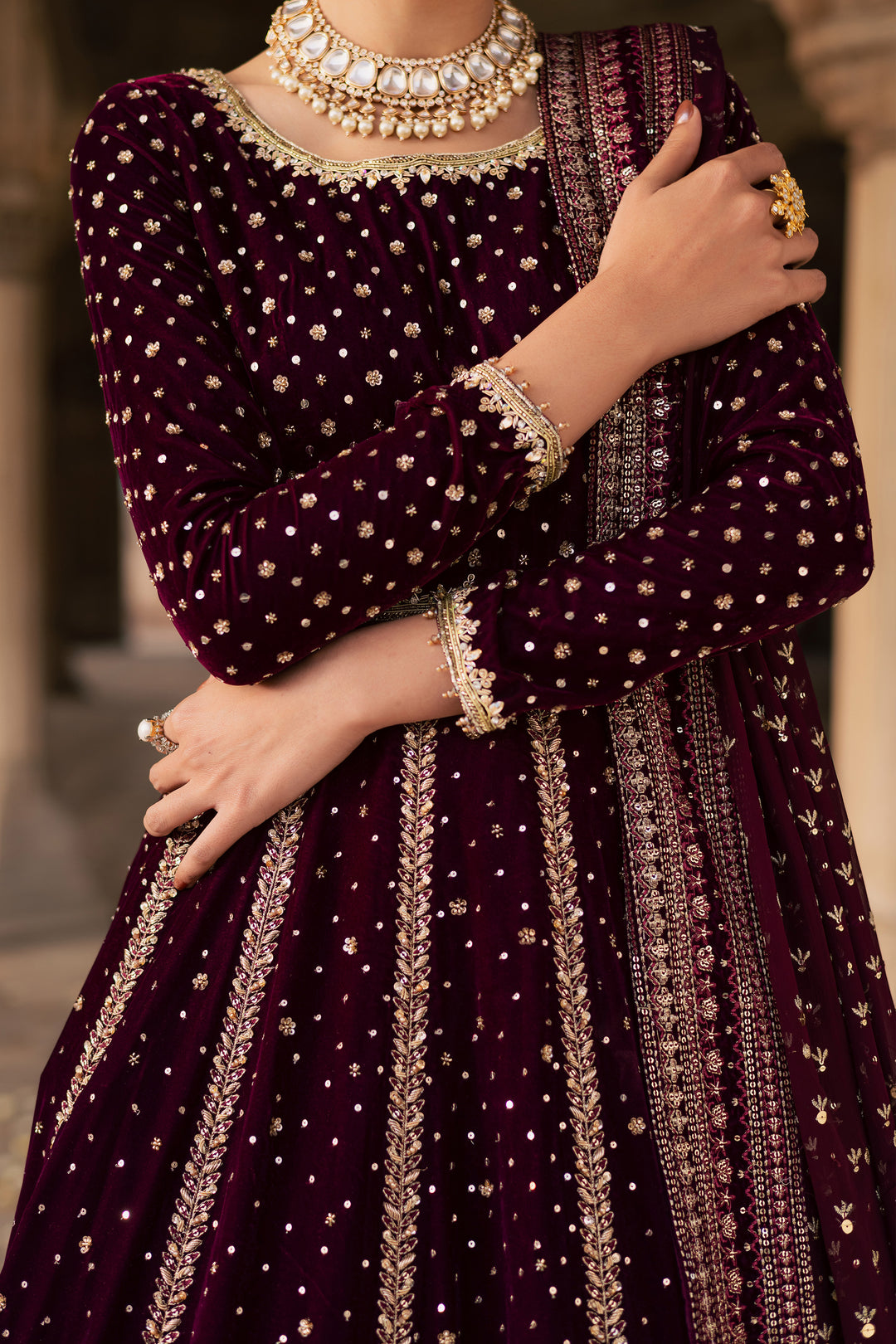 Aroos e Laal 3Pc - Bridal Dress