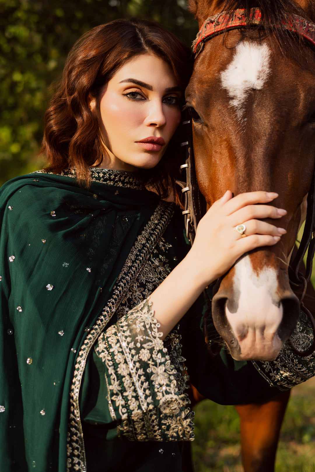 Asmira 3Pc - Embroidered Khaddar Dress