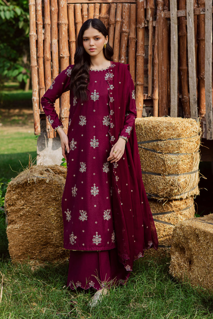 Bells 3Pc - Embroidered Karandi Dress