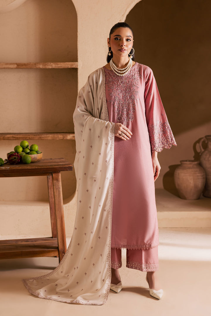 BirdSong 3Pc - Embroidered Khaddar Dress