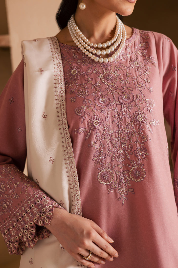 BirdSong 3Pc - Embroidered Khaddar Dress