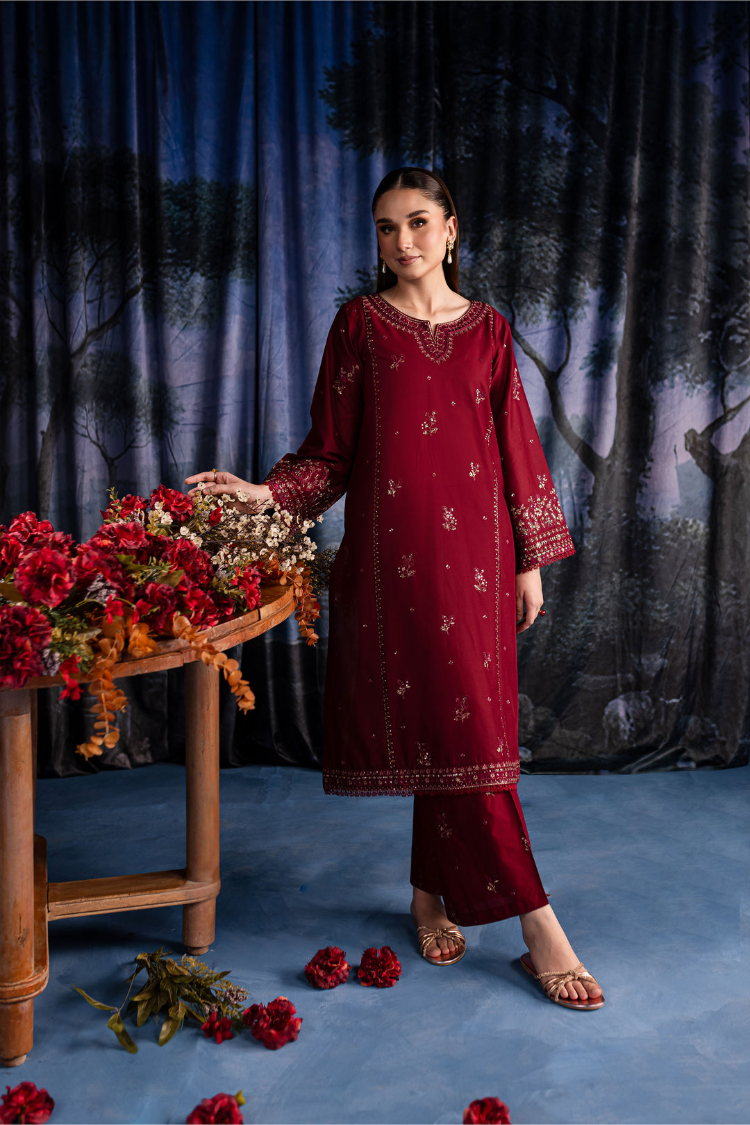 Blaze 2Pc - Embroidered Lawn Dress