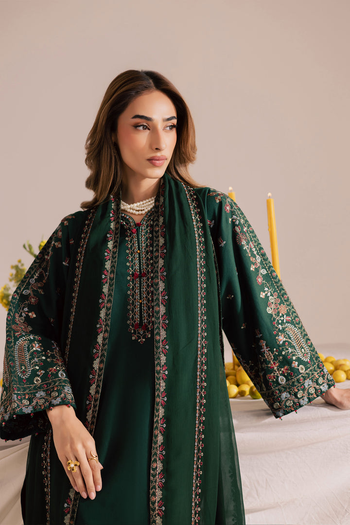 Cross Hatch 3Pc - Embroidered Khaddar Dress