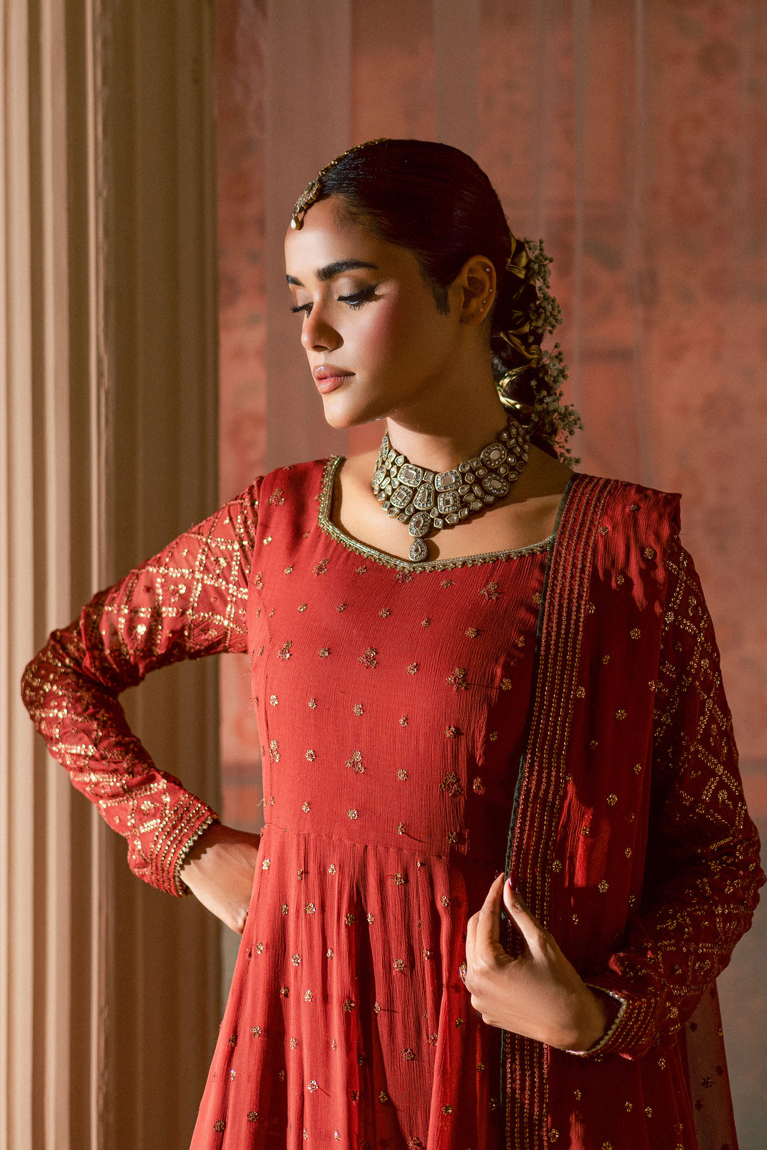 Crusteez 3Pc - Chiffon Wedding Frock