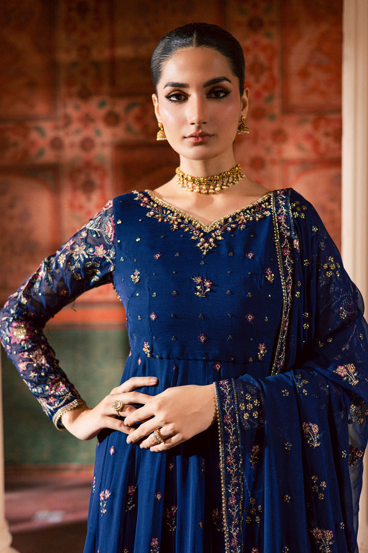 Earliblue 3Pc - Chiffon Wedding Frock